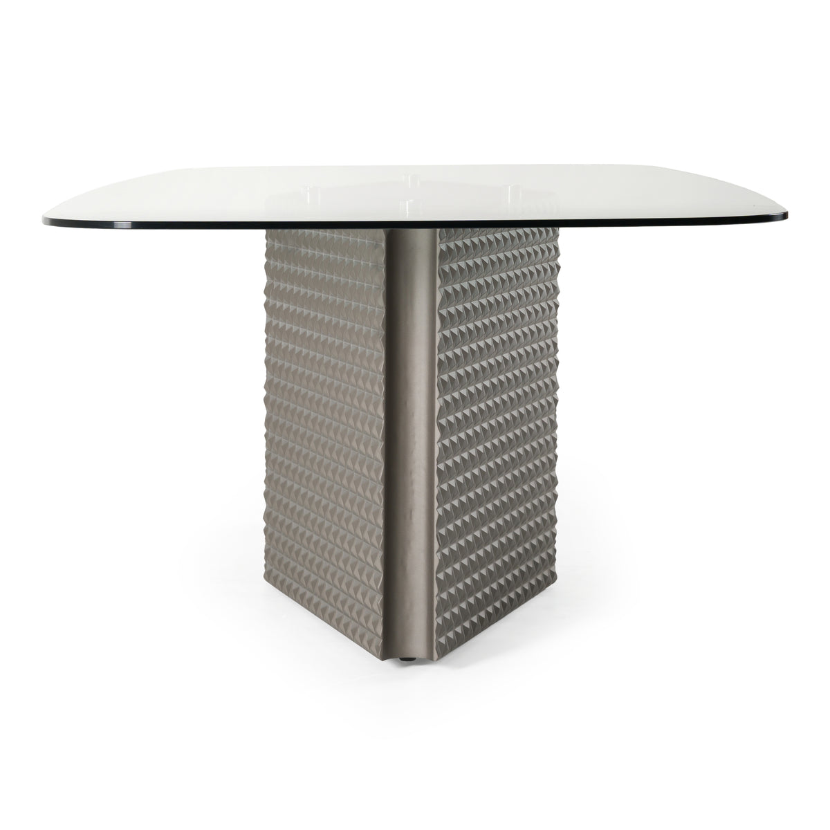 Raphael - Modern Glass + Silver Dining Table by VIG Furniture - View 3