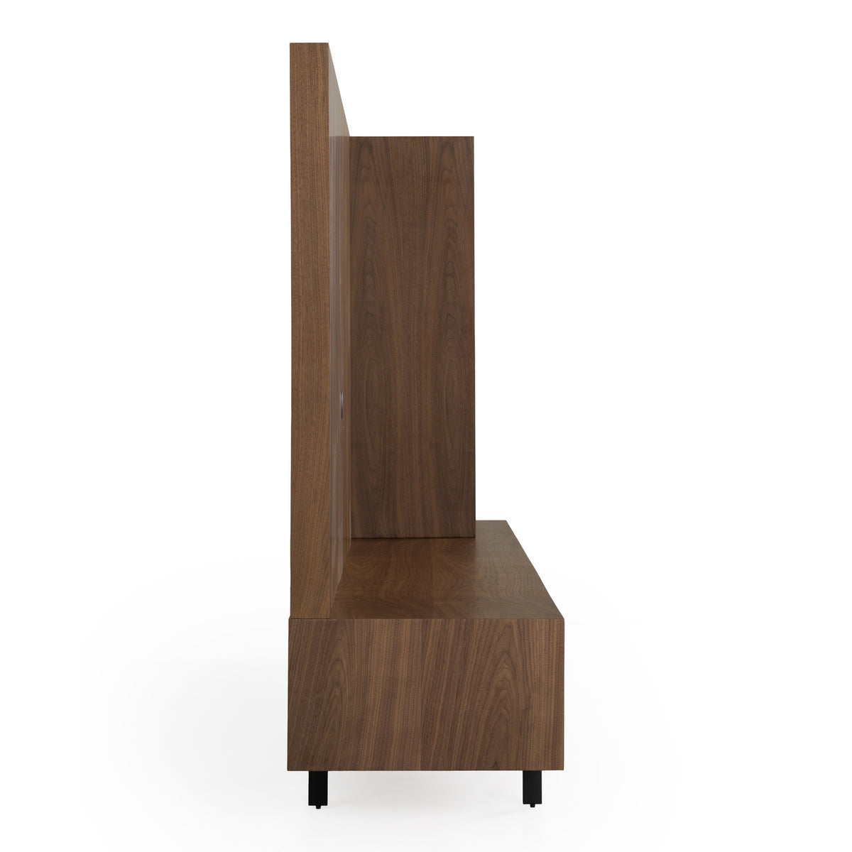 Raskin - Contemporary Walnut Entertainment Center w/ LED Lighting by VIG Furniture - View 5