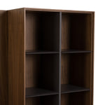 Raskin - Contemporary Walnut Entertainment Center w/ LED Lighting by VIG Furniture - View 7