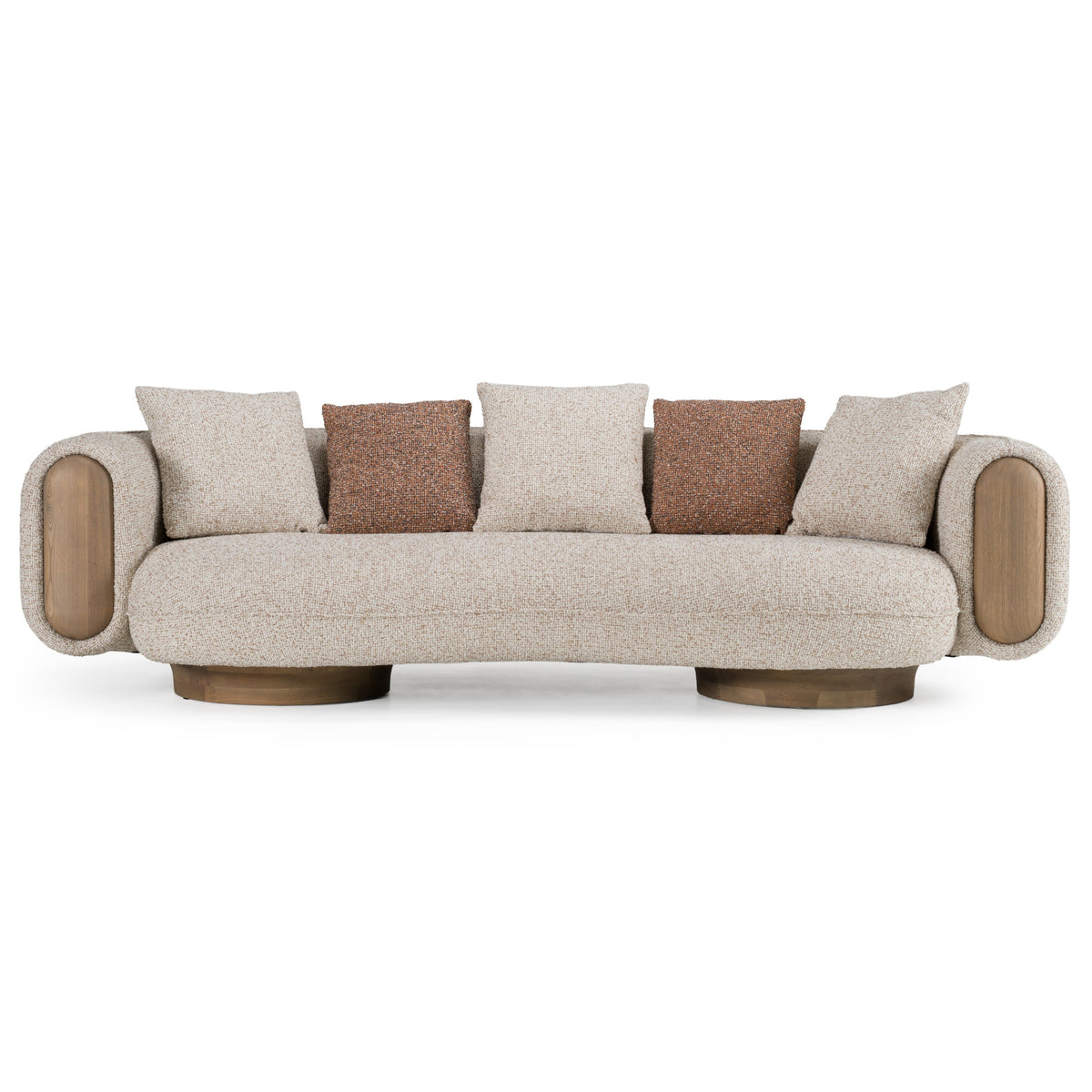 Raywood - Modern Multicolored Boucle Fabric + Ash Sofa by VIG Furniture - View 1
