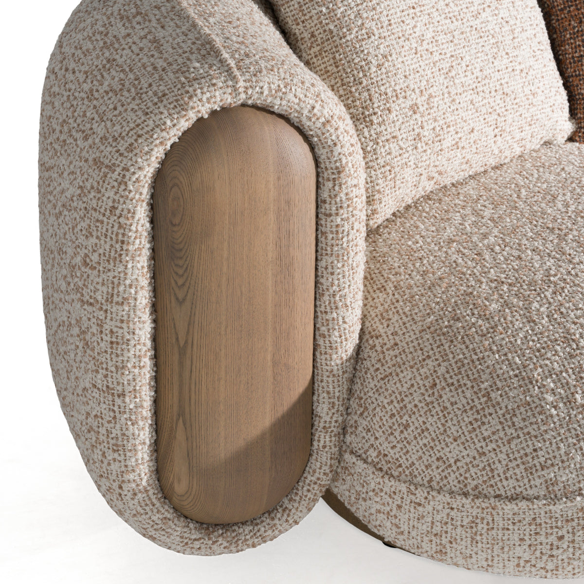 Raywood - Modern Multicolored Boucle Fabric + Ash Sofa by VIG Furniture - View 5