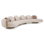 Raywood - Modern Multicolored Boucle Fabric + Ash Sectional Sofa by VIG Furniture - View 2