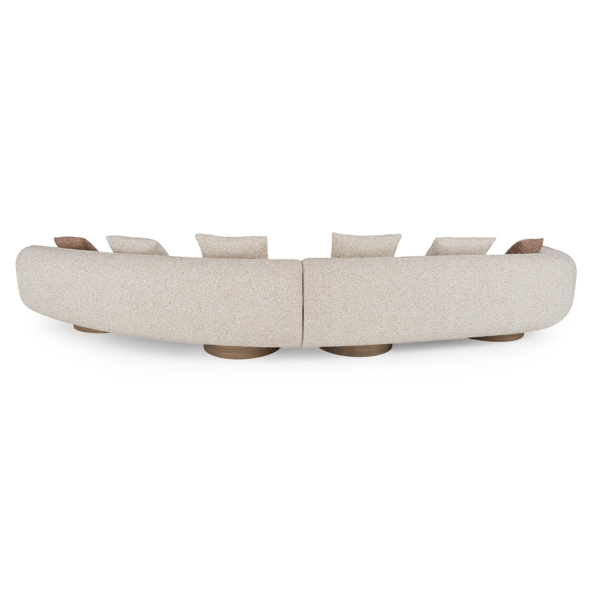 Raywood - Modern Multicolored Boucle Fabric + Ash Sectional Sofa by VIG Furniture - View 6