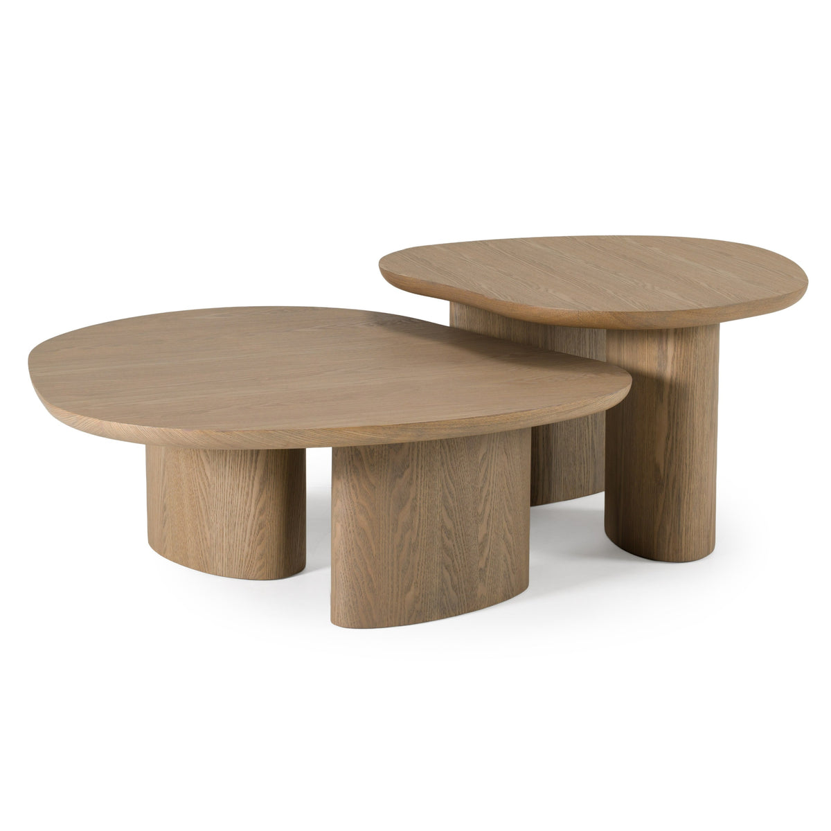 Raywood - Modern 3-Piece Buckwheat + Onyx Nesting Coffee Table Set by VIG Furniture - View 3
