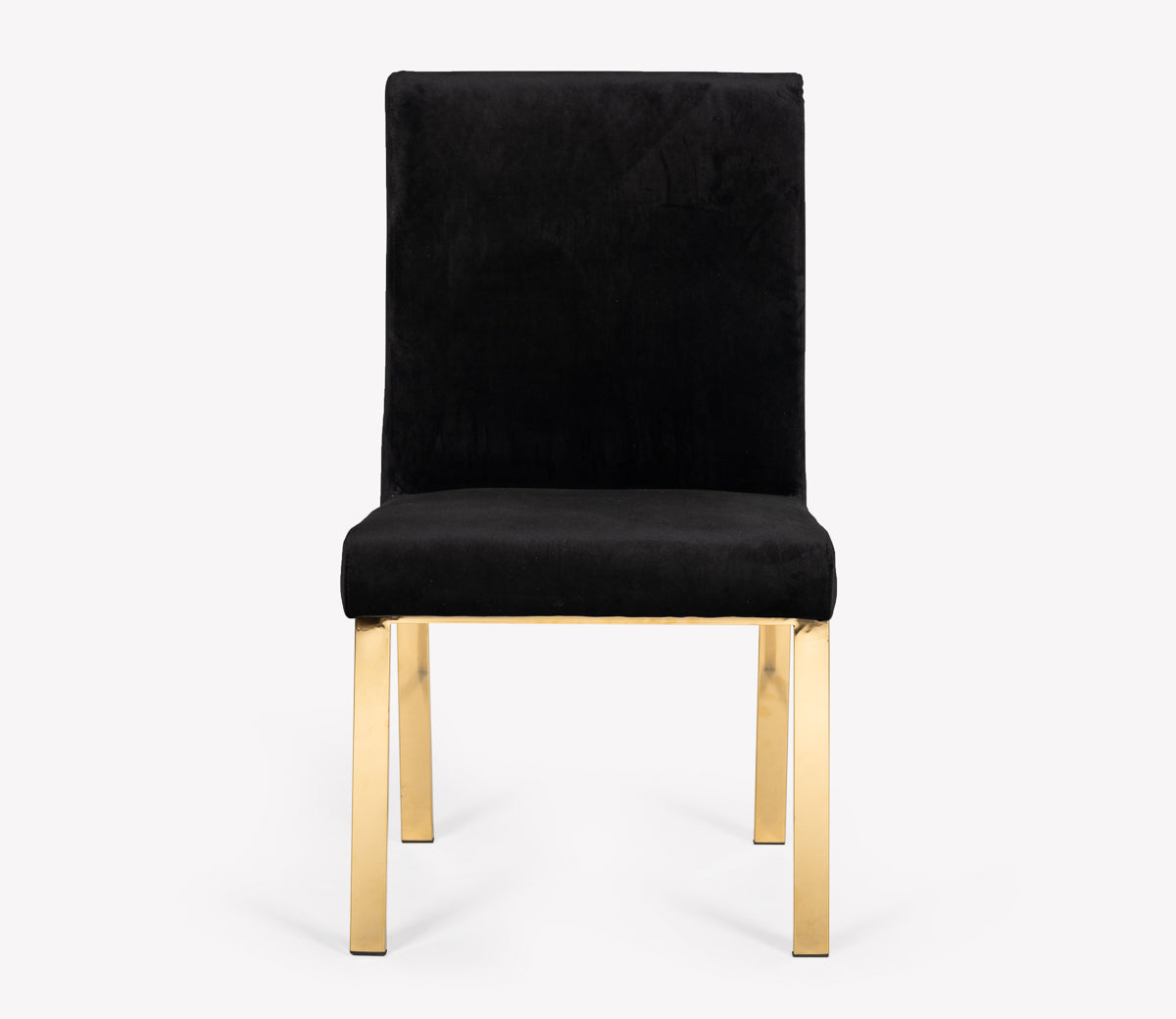 Reba Modern Black Velvet & Gold Dining Chair (Set of 2) by VIG Furniture - View 6