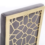 Reba Modern Grey Velvet & Gold Dining Chair (Set of 2) by VIG Furniture - View 11