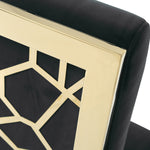 Reba Modern Black Velvet & Gold Dining Chair (Set of 2) by VIG Furniture - View 11