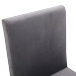 Reba Modern Grey Velvet & Stainless Steel Dining Chair (Set of 2) by VIG Furniture - View 9