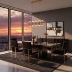 Talin Modern Black Crocodile & Rosegold Dining Table by VIG Furniture - View 5