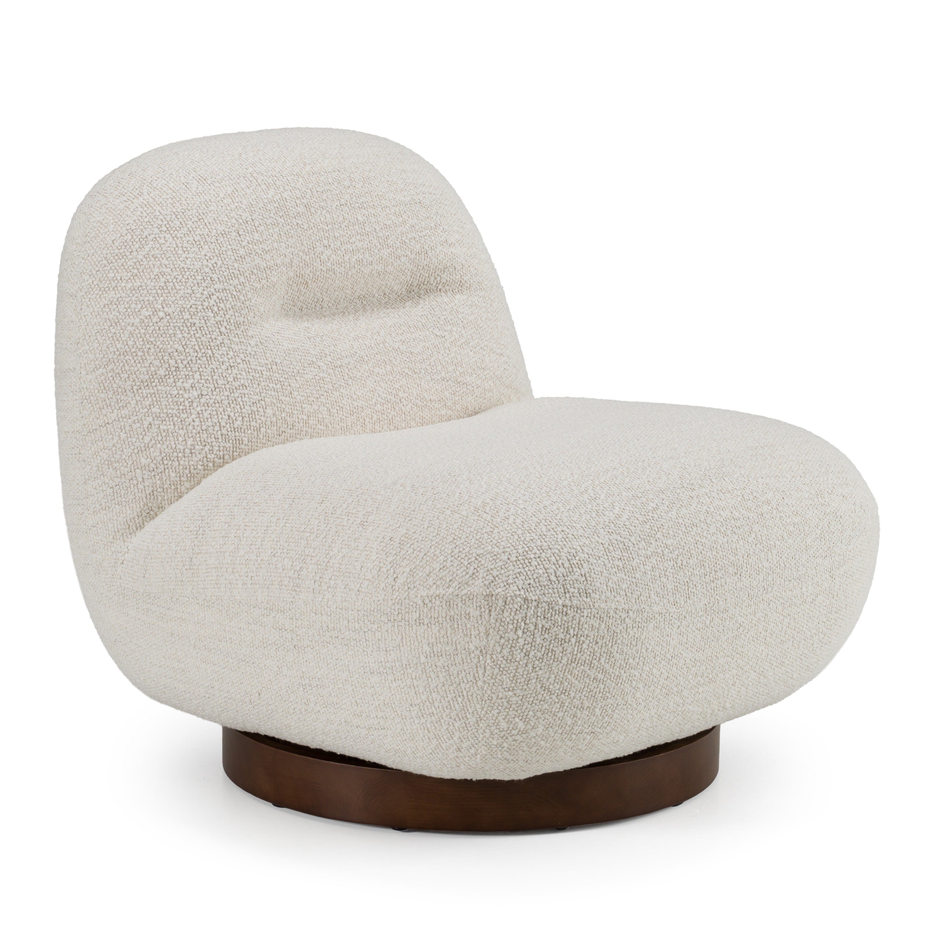 Renee - Modern Cream Fabric Swivel Chair by VIG Furniture - View 1