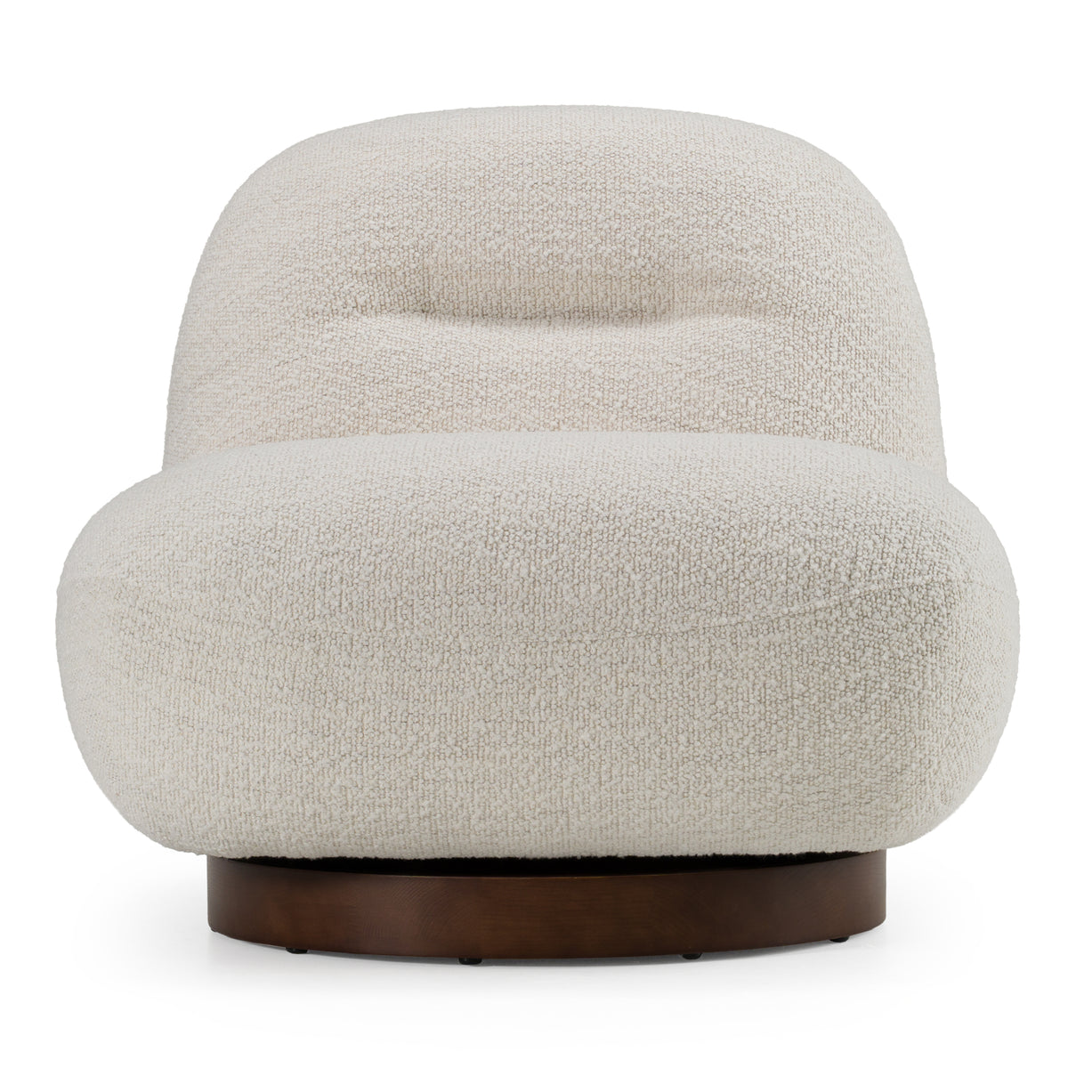 Renee - Modern Cream Fabric Swivel Chair by VIG Furniture - View 3