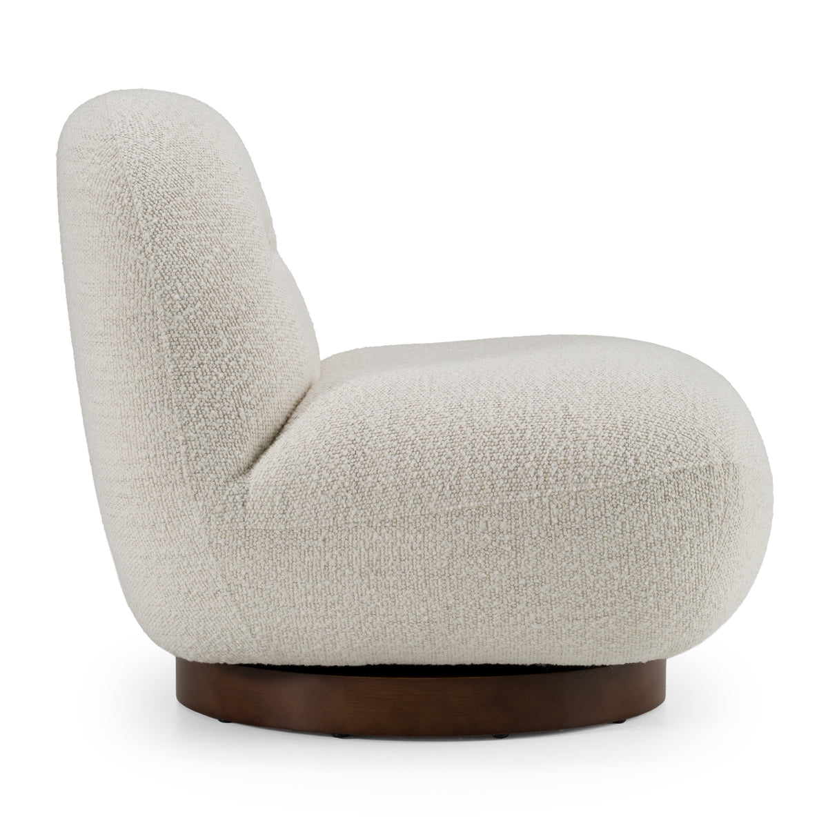 Renee - Modern Cream Fabric Swivel Chair by VIG Furniture - View 4