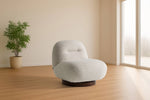 Renee - Modern Cream Fabric Swivel Chair by VIG Furniture - View 2