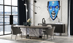Renfew - Modern Black Oak + Faux Marble Oval Dining Table by VIG Furniture - View 5