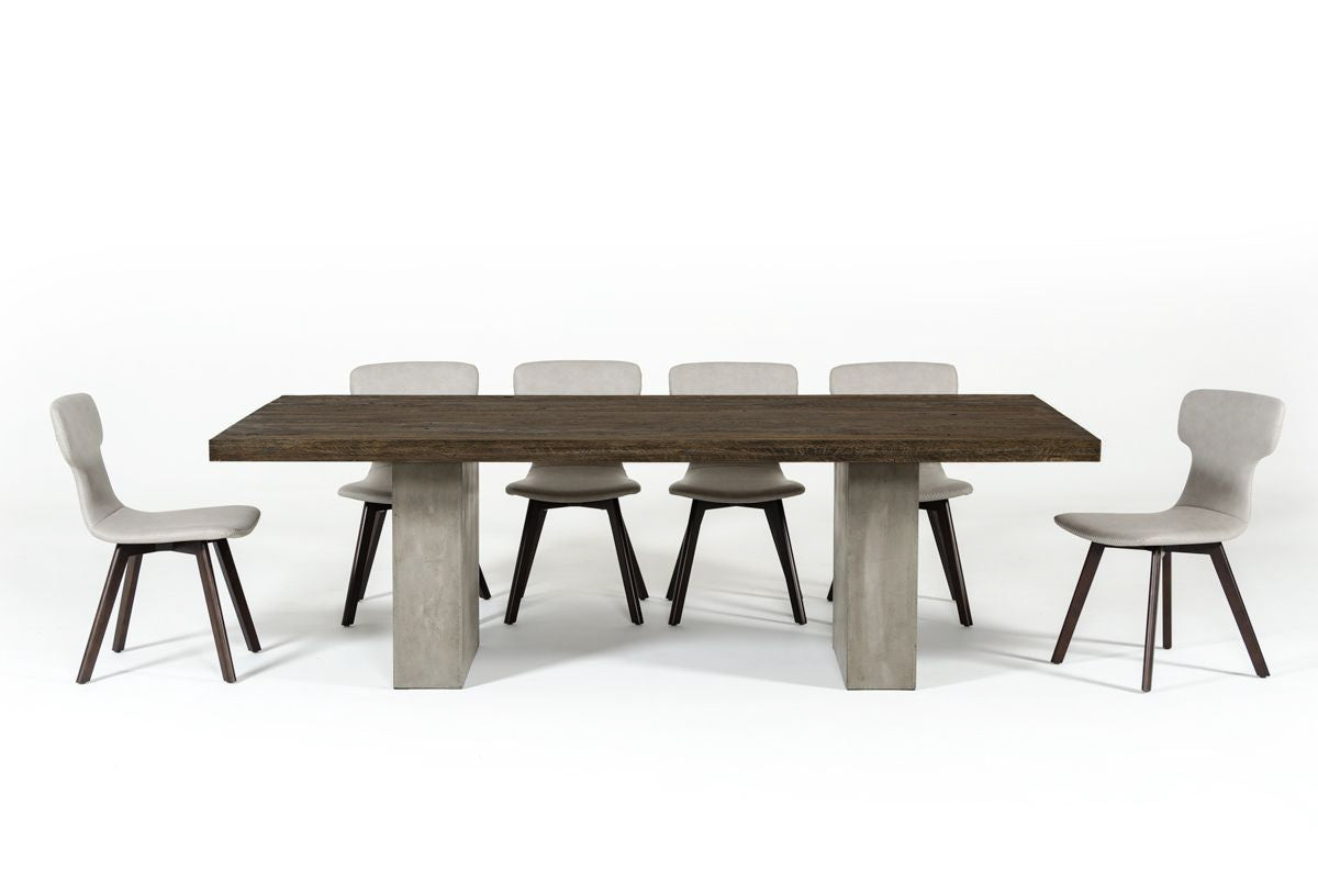 Renzo Modern Oak & Concrete 118" Dining Table by VIG Furniture - View 2