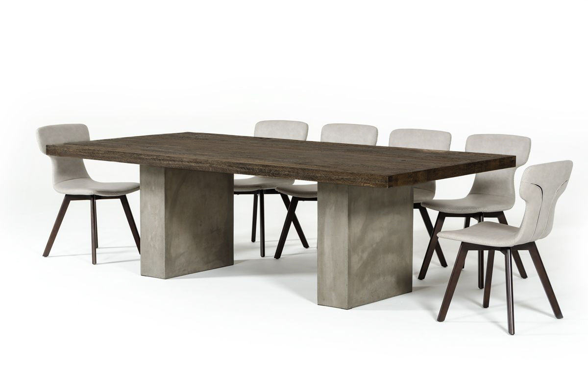 Renzo Modern Oak & Concrete 118" Dining Table by VIG Furniture - View 3