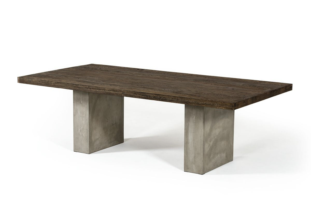 Renzo Modern Oak & Concrete 118" Dining Table by VIG Furniture - View 5