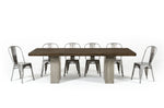 Renzo Modern Oak & Concrete 118" Dining Table by VIG Furniture - View 6