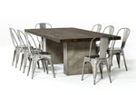 Renzo Modern Oak & Concrete 118" Dining Table by VIG Furniture - View 7