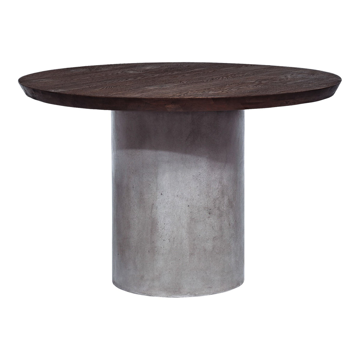 Renzo Modern Round Oak & Concrete Dining Table by VIG Furniture - View 12