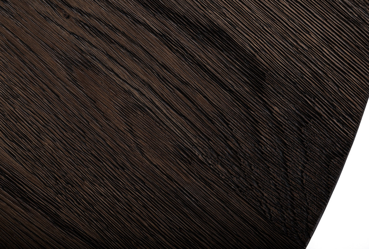 Renzo Modern Round Oak & Concrete Dining Table by VIG Furniture - View 7