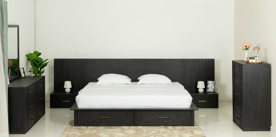 Manchester- Contemporary Platform Dark Grey Q Bed by VIG Furniture - View 9
