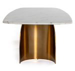 Reynold - Glam Faux Marble + Gold Stainless Steel Dining Table by VIG Furniture - View 6
