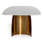 Reynold - Glam Faux Marble + Gold Stainless Steel Dining Table by VIG Furniture - View 7
