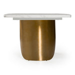 Reynold - Glam Faux Marble + Gold Stainless Steel 94-Inch Dining Table by VIG Furniture - View 4