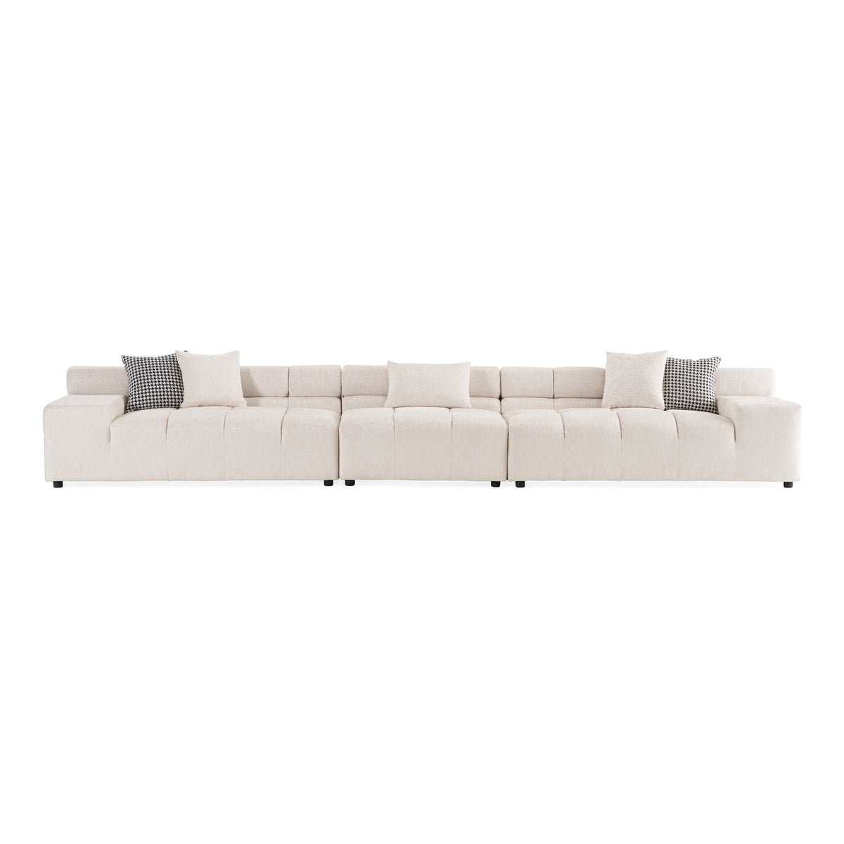 Rhonda - Modern Ivory Beige Fabric Modular Sectional Sofa by VIG Furniture - View 1