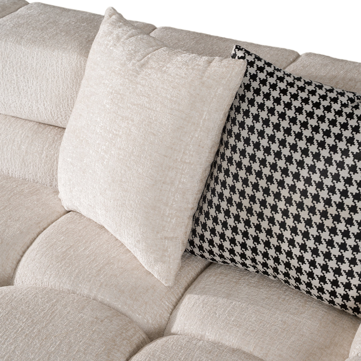 Rhonda - Modern Ivory Beige Fabric Modular Sectional Sofa by VIG Furniture - View 9