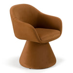 Risa Modern Rust Fabric Swivel Dining Chair by VIG Furniture - View 1