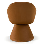 Risa Modern Rust Fabric Swivel Dining Chair by VIG Furniture - View 4