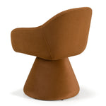 Risa Modern Rust Fabric Swivel Dining Chair by VIG Furniture - View 7