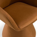 Risa Modern Rust Fabric Swivel Dining Chair by VIG Furniture - View 5