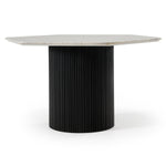 Rivas - Modern White Marble + Black Hex Dining Table by VIG Furniture - View 1