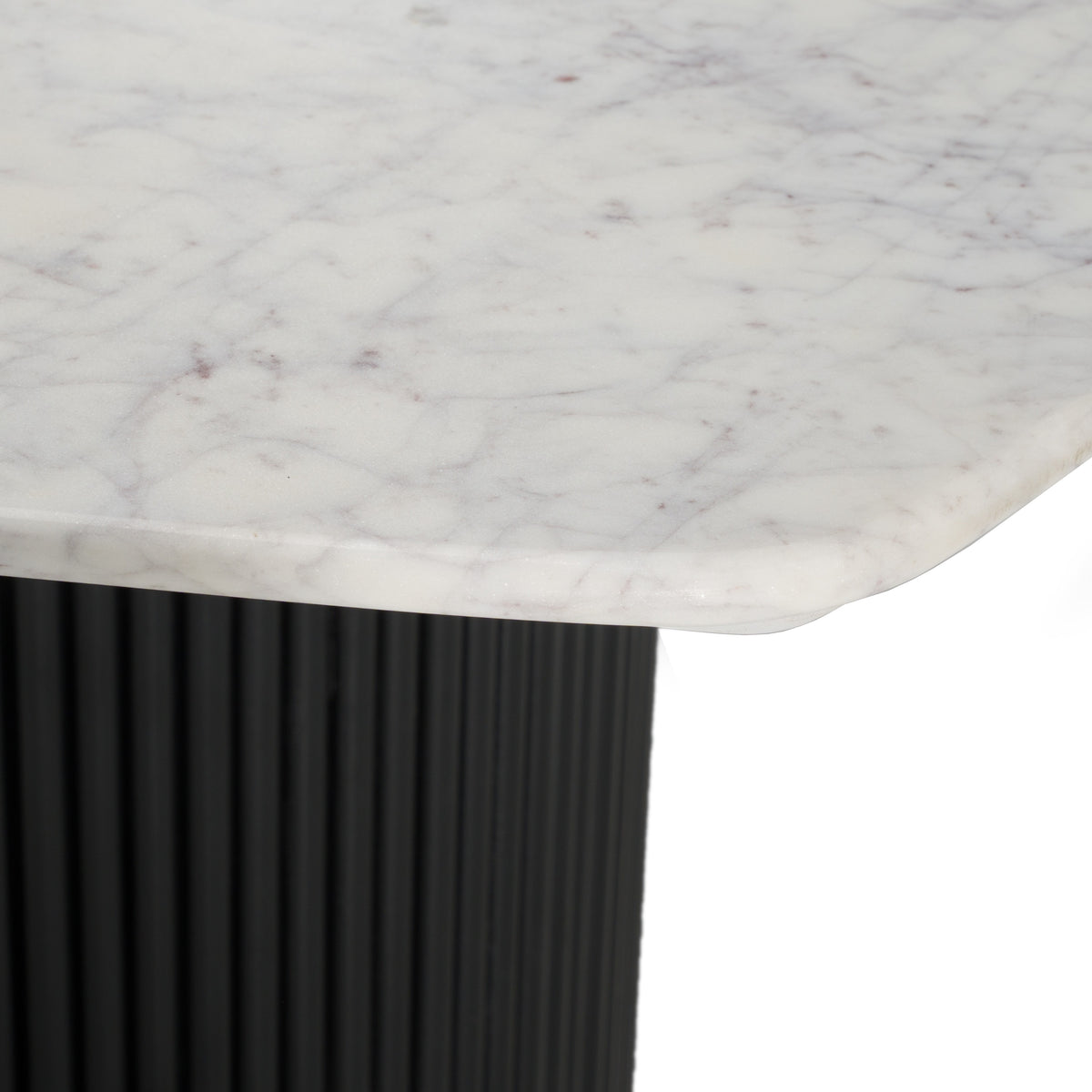 Rivas - Modern White Marble + Black Hex Dining Table by VIG Furniture - View 4