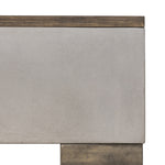 Delaware Modern Concrete & Acacia Rectangular Coffee Table by VIG Furniture - View 4