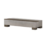 Delaware Modern Concrete & Acacia Rectangular Coffee Table by VIG Furniture - View 1