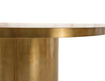 Rocky - Glam White Marble & Brush Gold Round Dining Table by VIG Furniture - View 3