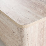 Roma - Modern Faux Travertine Rectangular Coffee Table by VIG Furniture - View 5