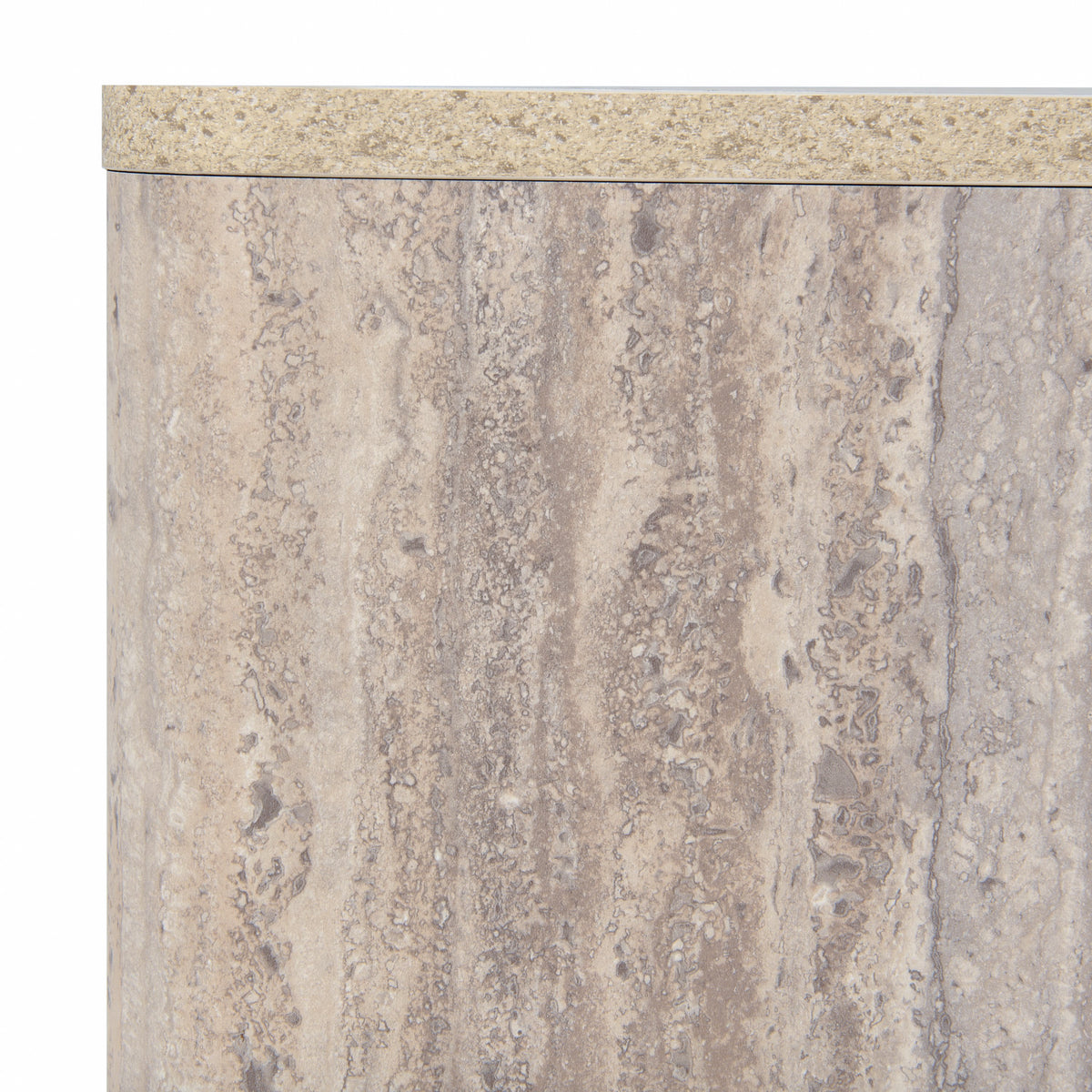 Roma - Modern Faux Travertine Square Coffee Table by VIG Furniture - View 4