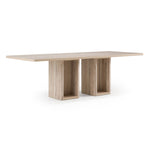 Roma - Modern Travertine Rectangular Dining Table by VIG Furniture - View 8