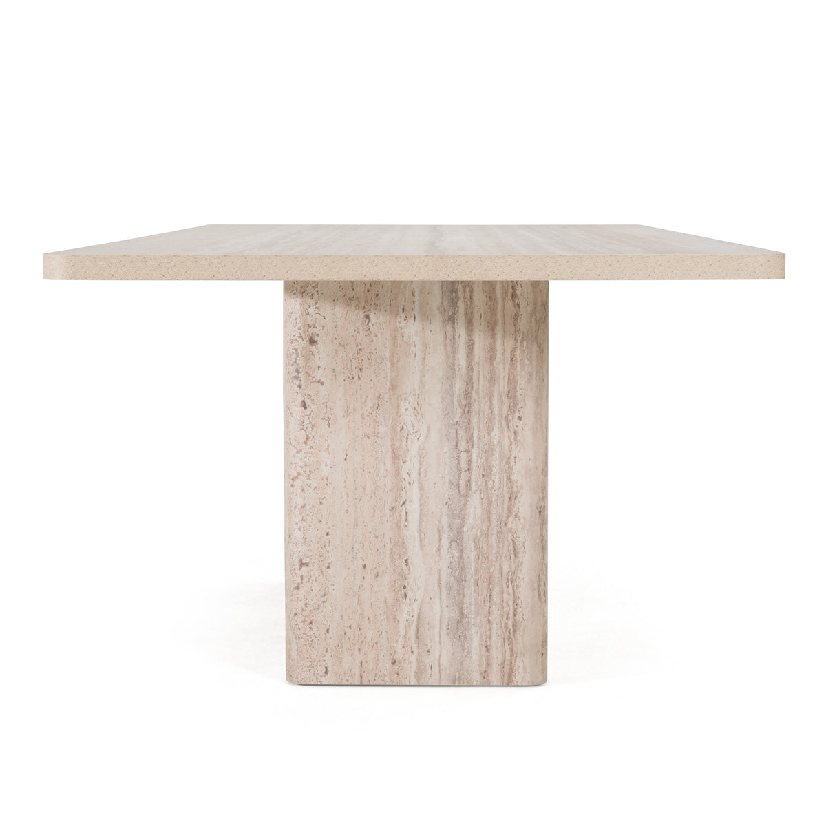Roma - Modern Travertine Rectangular Dining Table by VIG Furniture - View 9