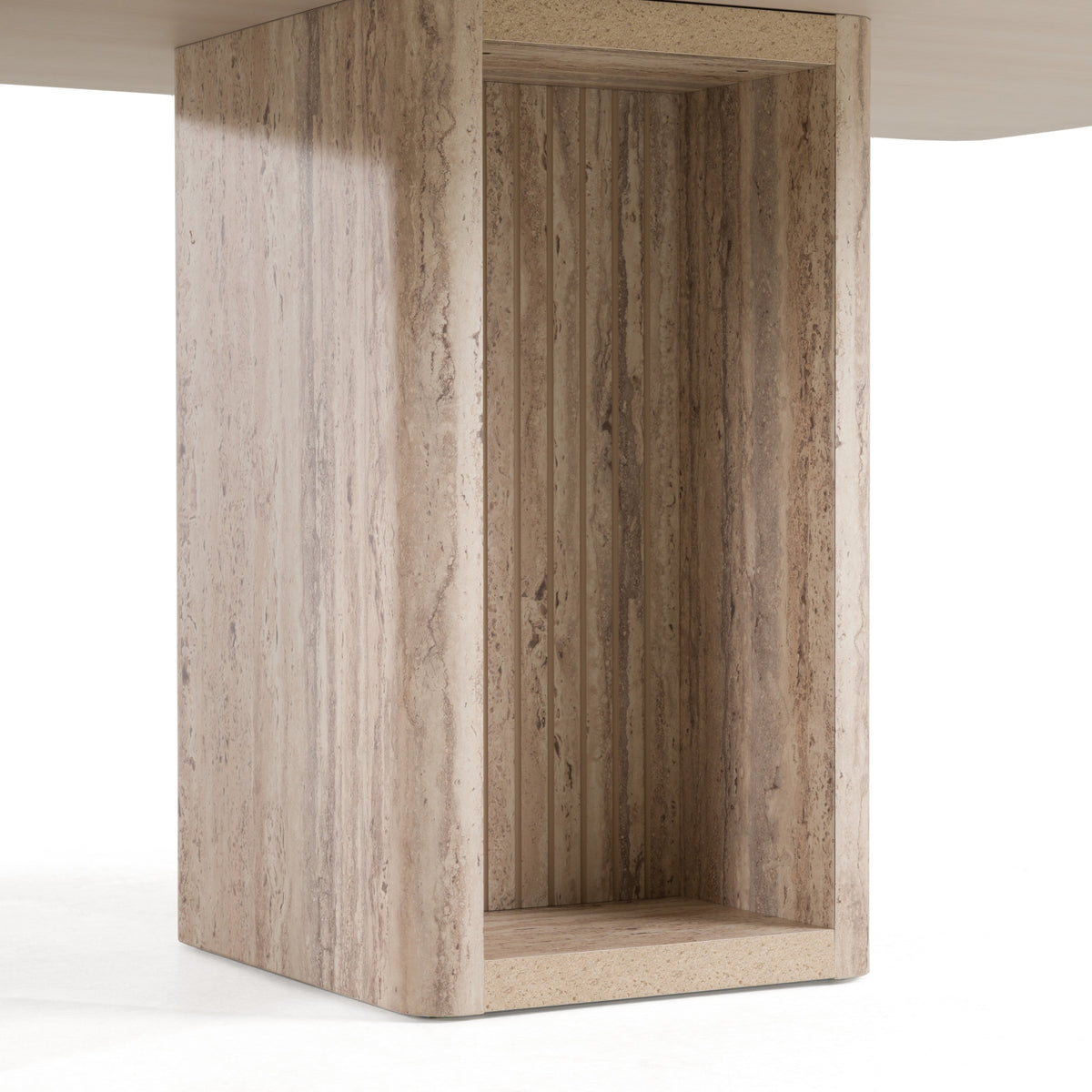 Roma - Modern Travertine Rectangular Dining Table by VIG Furniture - View 11