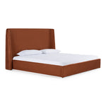 Roma - Modern Burnt Orange Microfiber Upholstered Bed by VIG Furniture - View 7