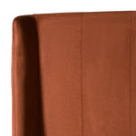Roma - Modern Burnt Orange Microfiber Upholstered Bed by VIG Furniture - View 8
