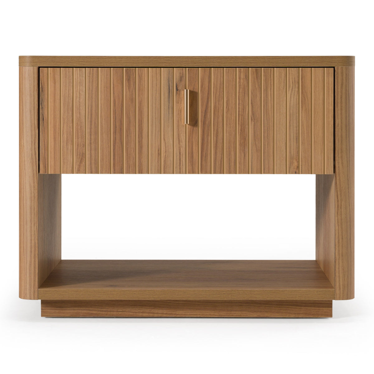 Roma - Modern Oak + Gold Nightstand by VIG Furniture - View 1