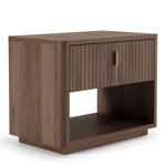 Roma - Modern Walnut + Gold Nightstand by VIG Furniture - View 2