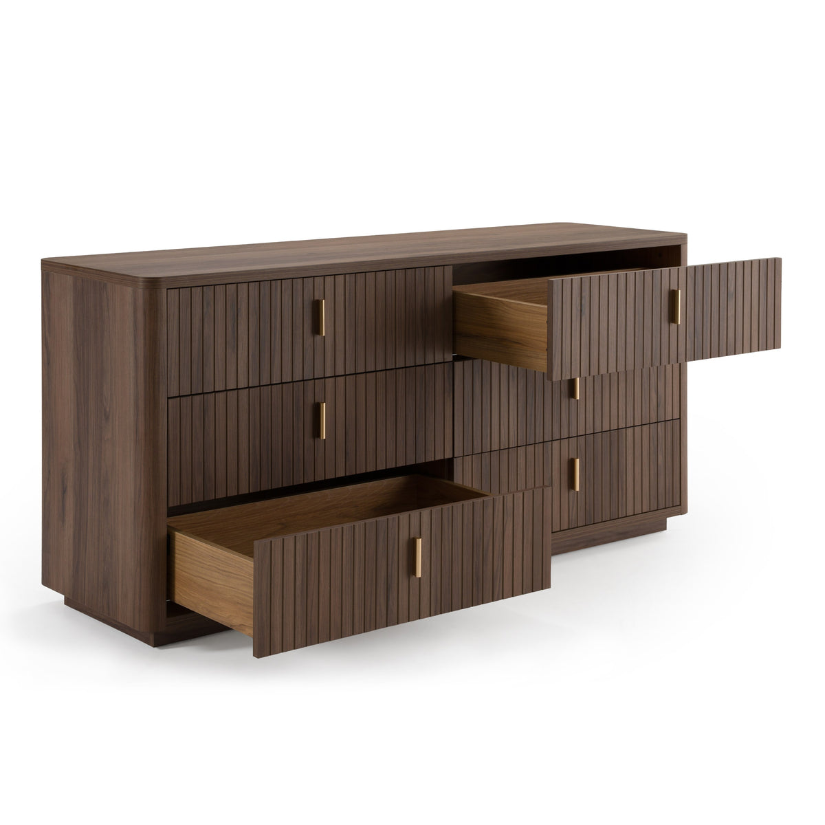 Roma - Modern Walnut + Gold Dresser by VIG Furniture - View 5